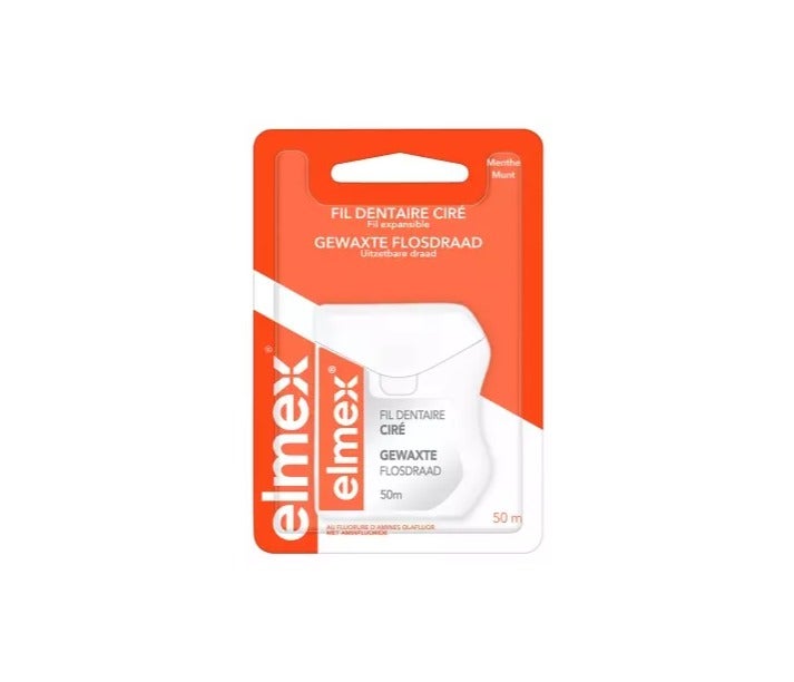 Elmex Waxed Dental Floss 50m - Image 1